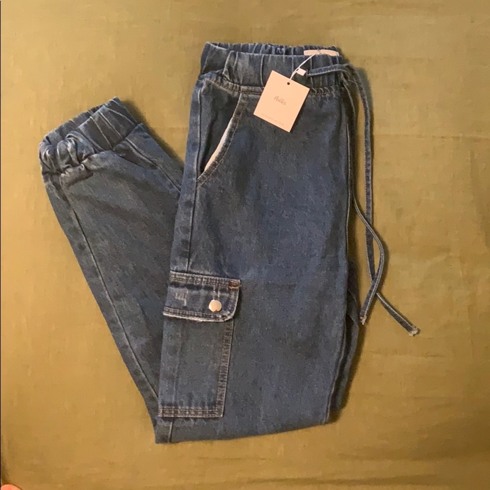 Adika Denim Cargo Pants (w/ tags!)